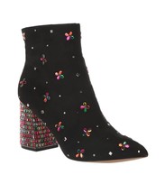 Betsey Johnson josie rhinestone ankle boots in Multi - £74.04 GBP