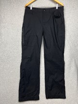 Eddie Bauer Pants Mens 34X30 Black Fleece Lined Performance Nylon Blend ... - £25.80 GBP