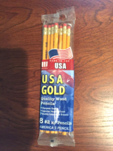 USA Quality #2 Wood Pencils (Count 8) New - £5.20 GBP