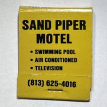 Sand Piper Motel Hotel Resort Port Charlotte Florida Match Book Matchbox - £3.89 GBP