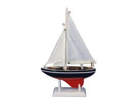 [Pack Of 2] Wooden American Sailer Model Sailboat Decoration 9&quot;&quot; - £45.66 GBP