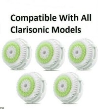 5-PK ACNE Facial Brush Head Replacements Mia 123 Aria Smart Fits All Clarisonic - £14.37 GBP