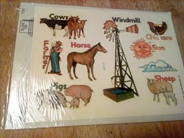 Vintage Meyercord Decals Alphabet Learning Education 497-F 1979 8&quot; x 6&quot; NOS - $4.70