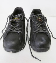 Dr. Martens Air Wair Industrial Composite Leather Shoes Distressed Black M6 L7 - £21.32 GBP