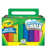 Crayola Washable Sidewalk Chalk 48pk (Assorted Colours) - £44.77 GBP