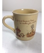 Vintage Hallmark Mug Mates &quot;A Friend Knows How To Make You Smile Coffee ... - £5.15 GBP