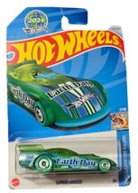 Hot Wheels Supercharged Earth Day 2024 Green HW Celebration Racers 7/10 New - $4.94