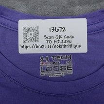 Under Armour Shirt Womens S Purple Heat Gear Loose Fit Short Sleeve Tee - £12.61 GBP