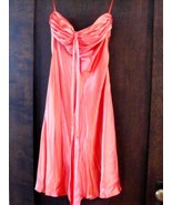 Cache Salmon-Colored Formal Dress - $666.38 MXN