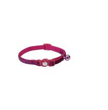 COASTAL Safe Fashion Collar for Cats  Pink Glitter 3/8 x 8-12 Inch - £7.71 GBP