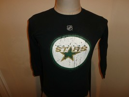 Black Dallas Stars NHL Hockey L/S Crew Distressed Look T-shirt Youth S (8) - £15.42 GBP