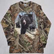 Advantage Timber Men&#39;s T Shirt Sz M Medium Long Sleeve Hunting Camouflage  - $20.87