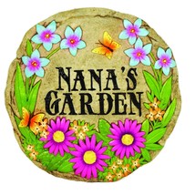 Spoontiques - Garden Dcor - Nana&#39;s Garden Stepping Stone - Decorative Stone for  - £31.96 GBP