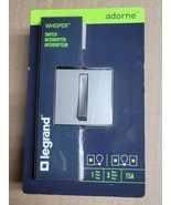 Legrand Adorne Whisper Switch Single-Pole 3-Way 15a Magnesium Finish NEW... - $263.37 MXN