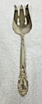 Vintage Oneida Ballard Country Lane Silver Plate Cold Meat Serving Fork ... - $12.38
