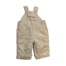 Baby Gap Boys Infant Baby 3 6 Months Khaki Tan Bib Overalls Lined Cargo - £10.42 GBP