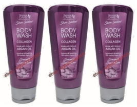 3x Shea.S COLLAGEN 100% Natural ARGAN OIL Smooth sensation Body Wash 10 ... - $33.65