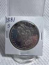 1881 S Silver 1$ Dollar Morgan US Coin 90% Silver - £119.86 GBP