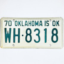 1970 United States Oklahoma Washington County Passenger License Plate WH-8318 - $18.80