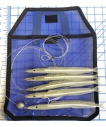 Almost Alive 9&quot; Sand Eel Daisy Chain Rigged Lure Bait Silver Flake Trolling - €28,41 EUR