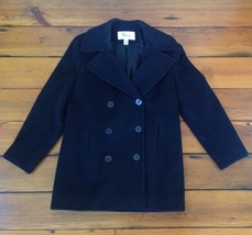 Vintage Talbots Petites USA Made 100% Wool US Navy Peacoat Pea Coat 10 39&quot; Chest - £97.89 GBP