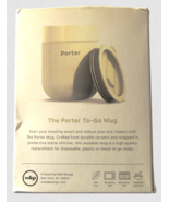 W&amp;P The Porter To-Go Ceramic Coffee Mug w/ Protective Sleeve in Cream 12... - $12.89
