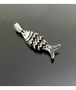 3d Movable Fish Pendant 925 Sterling Silver, Handmade Fishermen Jewelry ... - £28.04 GBP