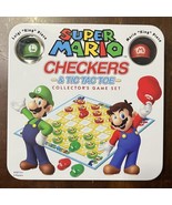 Nintendo Super Mario Bros Checkers &amp; Tic Tac Toe Game Set In Tin - Never... - £15.66 GBP