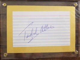 Teddy Atlas Signed Autographed 3x5 Index Card In Heavy Display Holder w/... - £15.72 GBP