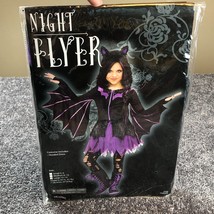 Night Flyer Bat Costume Girls Halloween Large 12-14 Hooded Dress 1PC NEW... - £5.69 GBP