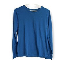 Long Sleeve Core T-Shirt Women&#39;s Teal Time and Tru NEW Knit Top - $12.97