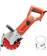 VEVOR 7&quot; Concrete Cut off Saw Wet Dry Concrete Saw Cutter w/ Water Pump ... - £74.33 GBP