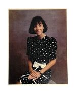 VTG 1980s Woman Portrait Photo Polka Dot Dress w/ Bow 10x12¾ Color Studio - €8,09 EUR