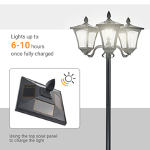 Outdoor LED Solar Light Modes Flood Lamp Post Motion Sensor Street Wall ... - £66.87 GBP