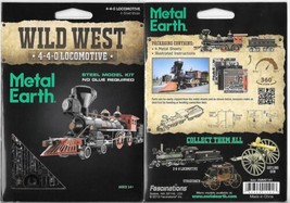 Wild West 4-4-0 Locomotive Metal Earth Steel Model Kit NEW SEALED #MMS191 - £18.30 GBP