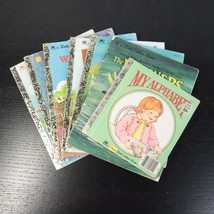 7pc Vintage Little Golden Book Children&#39;s Disney Easy Reading Illustrated Books - £7.07 GBP