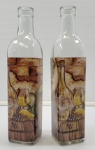 BB) Grant Howard Oil &amp; Vinegar Cruet Bottles 16oz Wine Barrel 50637 - $273.10 MXN
