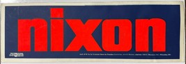 Large Vintage 1960s Richard Nixon Presidential Campaign Bumper Sticker Agnew - £6.30 GBP