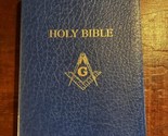 KJV Holy Bible Master Mason Edition (Blue Leatherette, 1991) Heirloom Pu... - $14.84