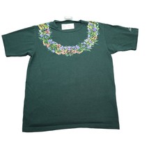 Creative Arts Shirt Mens M Green Short Sleeve Crew Neck Cotton Casual T ... - $15.72