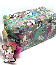 Too Faced Clover the Dog Vinyl Makeup Bag New/Keychain - $24.75