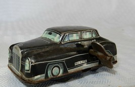 Vtg Mercedes Benz wind up tin toy black &amp; white made in Japan- does not wind - £15.63 GBP