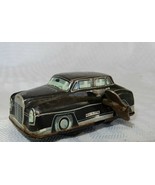 Vtg Mercedes Benz wind up tin toy black &amp; white made in Japan- does not ... - $20.00