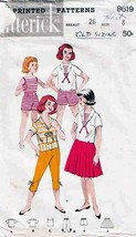 Vintage 1950's Child's Playtime Wardrobe Pattern 8619-b Size 8 - $12.00