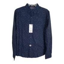 Denim &amp; Flower Mens Shirt Size Medium Blue Button Up Long Sleeve NEW - £19.77 GBP