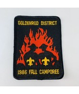 Vintage BSA Boy Scouts of America Patch Goldenrod District 1986 Fall Camporee - $14.22