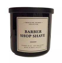 LEOBEN CO Barber Shop Shave 17 oz Soy Wax 2 Wick Candle Masculine Scent New - £27.59 GBP