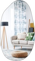 Edgewood Asymmetrical Accent Wall Mounted Irregular Oval, 19.7 X 33.5 Inches - £92.99 GBP