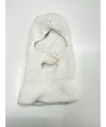 Unbranded Ski Mask White Knit Pull On Winter Face Mask - $9.48