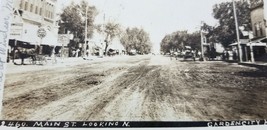 Antique 1911 RPPC 2460 MAIN STREET LOOKING NORTH Garden City Kansas  A4 - $8.55